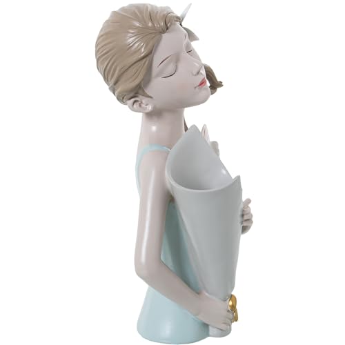 Vase Torso en Résine Vert pour Décoration Salon Chic - 3