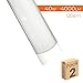 Pack 2X Lampara Luminaria 120cm. 40w. Color Blanco Frio (6500K). 3300 Lumenes....