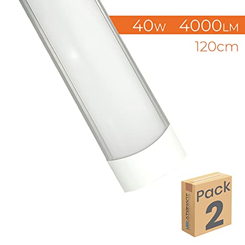 Verpakking met 2 geïntegreerde ledlampen, 120 cm, 40 W, neutraal wit (4500 K), 4000 lumen. - Afbeelding 3