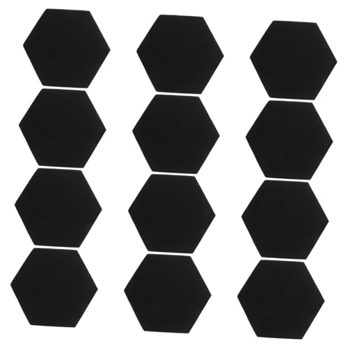 UPKOCH 12 piezas Almohadillas hexagonales para aislamiento acústico, barrera acústica para absorción de sonido y estética de paredes con respaldo adhesivo fácil de instalar miniatura 1