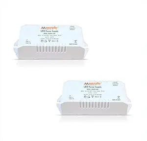 Murphy Led Strip Light Driver (25W, 12V, 2A, White), Pack Of 2, b22