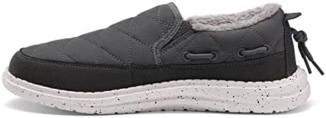 Bruno Marc Men's SBSL229M Slip-on Loafers Boat Shoes Men Faux Fur-Lined Warm Loafers Outdoor Indoor Slippers, Black, Size 10.5 | Image 1
