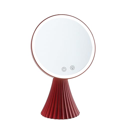Miroir de maquillage LED sans fil rechargeable avec commande tactile
