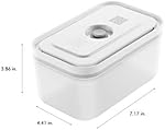 ZWILLING Fresh & Save Vacuum Sealer Large Airtight Food Storage Container, Meal Prep Container, Food Saver, BPA Free, 3-pc