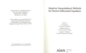 Hardcover Adaptive Computational Methods for Partial Differential Equations Book