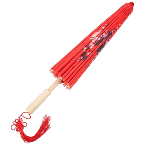 LIFKOME Small Decorative Umbrella for Festivals Retro Parasol for Costume Drama Dance and Home Decor Elegant Handle Charming Design