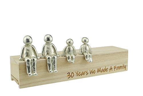 30Th Anniversary Idea - 30 Years We Made A Family Metal Ornament - Choose Your Family Combination (2 Children) #TOP27