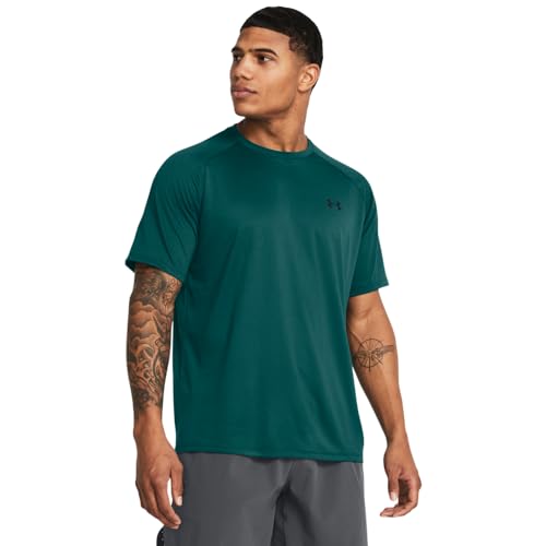 Image of Under Armour Men's Polyester Solid UA Tech 2.0 SS Short Sleeve Tee | 1326413-001