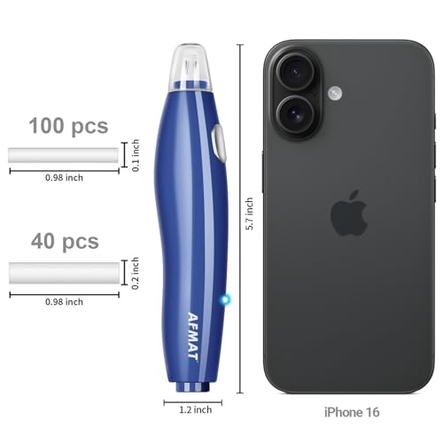 Electric Eraser, 140 Eraser Refills, Electric Pencil Eraser Rechargeable for Artists, Electric Erasers for Drafting, Drawing, Painting, Sketching, Architectural Plans, Detailer Tool-Blue