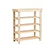Regał na Buty Drewniane 5-Tiers Stojak na buty Proste Dom Freestanding Shelf Shelf Organizer do przechowywania do wejścia do centrum salonu Stojak na Buty