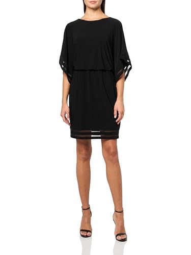 Jessica Howard Women's Elbow Sleeve Boat Neck Blouson Mini Dress