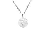 Halskette mit kleinem Christophorus-Anhänger aus Sterlingsilber