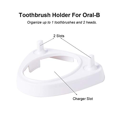 Lazyme Single Charger Holders Toothbrush Heads Holder Compatible For Oral-B, For Oral-B D Series, Pro Series (1 Pack) #TOP1