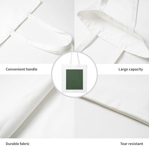 Province Of Newfoundland tartan Eco Canvas Tote Bag With Iron-On Art - Reusable Poly-Cotton Carryall, Ideal For Gifts, Advertising, Groceries & Outings4