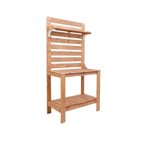 Banc de rempotage pour plantation extérieur et table de jardin en bois massif