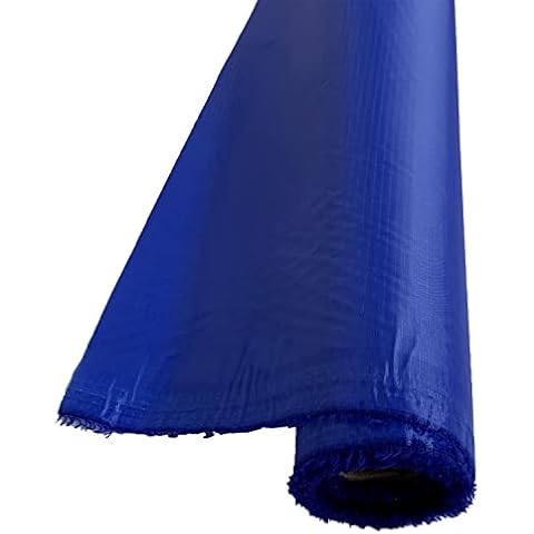 EU Fabrics 2 oz Ripstop Waterproof Fabric - 100% Polyester, 60 GSM, Ideal for Pet Bed Covers, Tent - Water Resistant, Light Weight Rip-Stop Fabric Material per Metre (Royal - 1 Meter x 150cm Cover
