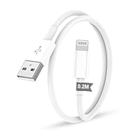 IPhone Ladekabel 1Pack 0.2M USB auf Lightning Kabel MFi Zertifiziert für Apple Schnellladekabel,für IPhone 14/13/12/11/Pro/ProMax/Mini/XS/XR/MAX/X/8/7/6/6s/Plus/SE/iPad Mini