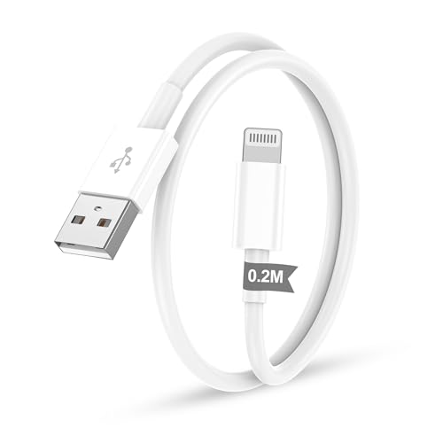IPhone Ladekabel 1Pack 0.2M USB auf Lightning Kabel MFi Zertifiziert für Apple Schnellladekabel,für IPhone 14/13/12/11/P...