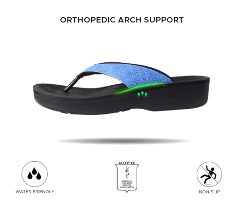 Image of AEROTHOTIC Comfortable Arch Support Flip Flops for Women Orthotic Sandals