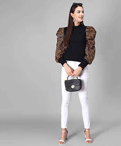 Image of FUNDAY FASHION Women's Regular Fit Cotton Full Sleeves Flurred top