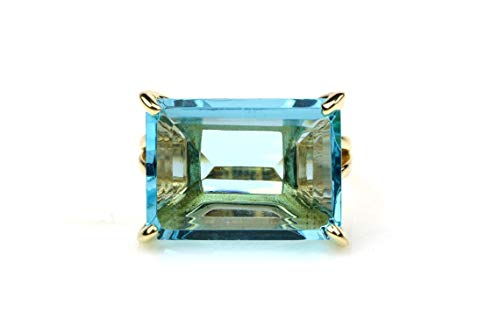 Anemone Jewelry Fashion Rings - London Blue Topaz Ring In 14K Gold Filled - Brilliant Birthstone Ring, Topaz Jewelry, Handmade Jewelry Gifts - With Jewelry Box #TOP3
