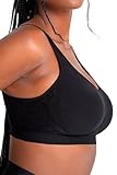 SHAPERMINT Bras for Women Wirefree - Seamless Bra for Women No Underwire, Plus Size Adjustable Bralettes for Women Black