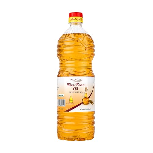 Patanjali Rice Bran Oil 1 Litre (33.82 fl oz)
