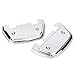 XMMT Chrome D-shaped Passenger Footboard Floorboard Covers for Harley Touring Street Road Glide Ultra Limited Softail Dyna
