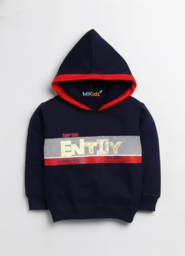 Image of Pure Cotton Full Sleeves Winter Hoodie Sweatshirt and Full Pant Set For Boys Kids