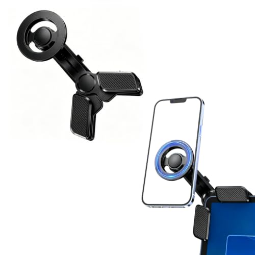ZORBES Car Monitor Phone Mount Magnet Gravity Holder MultiAngle for Driving | Car Mount for Car Dash&Tesla Screen, Magnetic Phone Holder, 360° Rotation Car Phone Holder for iPhone 17 16 15 14 Pro Max