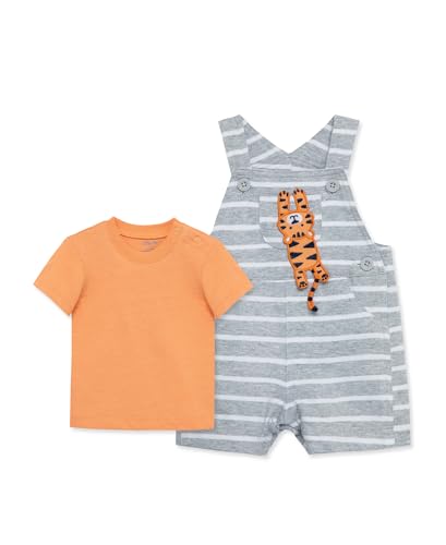 Image of Little Me baby-boys 2-piece Tee Shirt and Shortall Set
