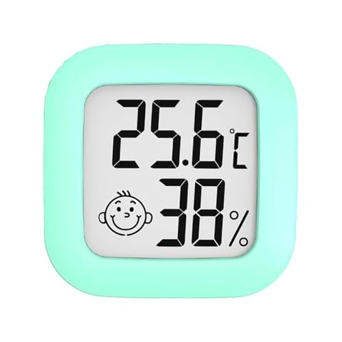 KOKUMON デジタル デジタル温 キャンプ 高精度 室温計 ミニスマイリーフェイスで 両面テープ付き 車内温