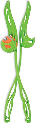 ChuckIt-Sport-LX-Ball-Launcher-System-2-Player-Pack-Medium-Assorted-Orange-Blue-Green Fetch Toys for Pets