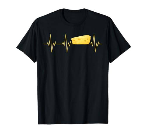 Cool Cheese Heartbeat Funny Farmer Family Cheese Lover Gift T-Shirt