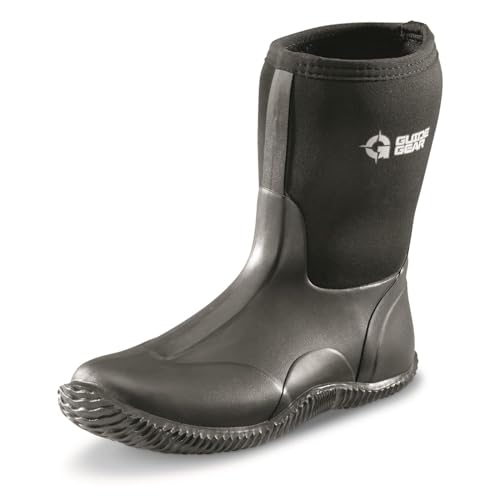 Guide Gear Women’s Waterproof Rubber Boots Mid Bogger Rainboots, Garden, Mud, Farm, Fishing Shoes2