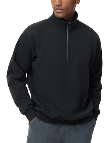 THE GYM PEOPLE Men's Half Zip Fleece Pullover Sweatshirts