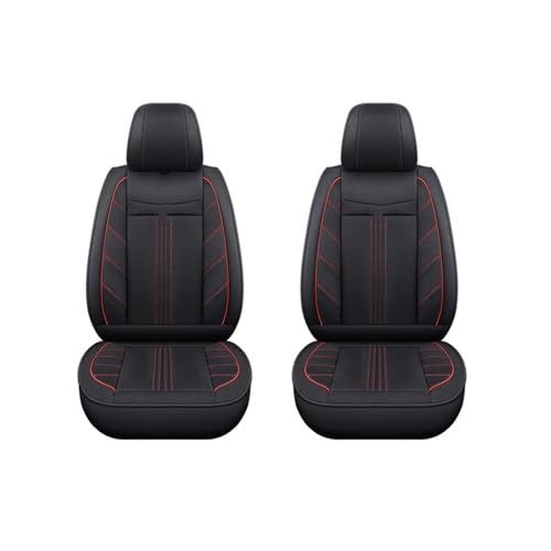 Housse de siège auto universelle en lin chic noir rouge pour Peugeot 207 308