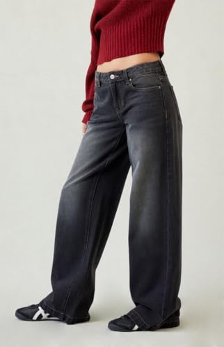 PacSun Women's Casey Low Rise Baggy Jeans Black3