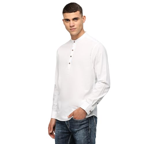 Image of Pepe Jeans Men's Cotton Blend Regular Kurta
