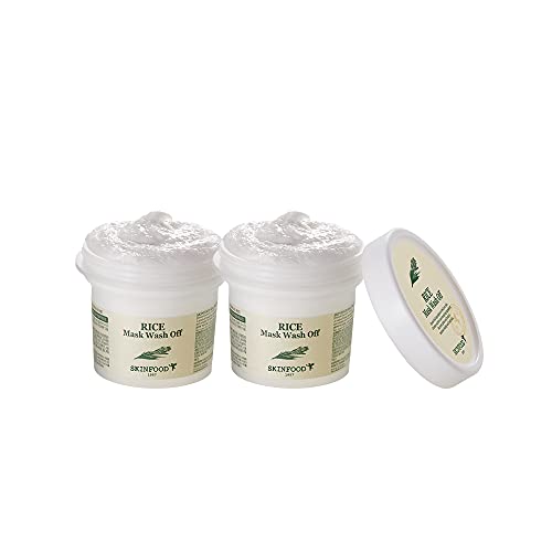 �ySkin Food /�X�L���t�[�h�z���C�X�[ �}�X�N�E�H�b�V���I�t 100g 2EA(Rice Wash Off Mask) [�C�O�����i]