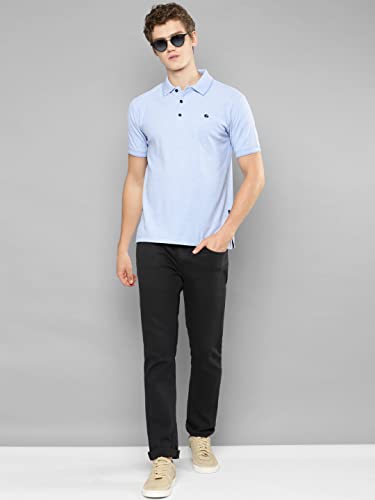 Image of Allen Cooper Solid Pure Cotton Polo Tshirts for Men