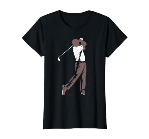 African American Golfer Black History Month Melanin Golfing T-Shirt, Women, Black, X-Small