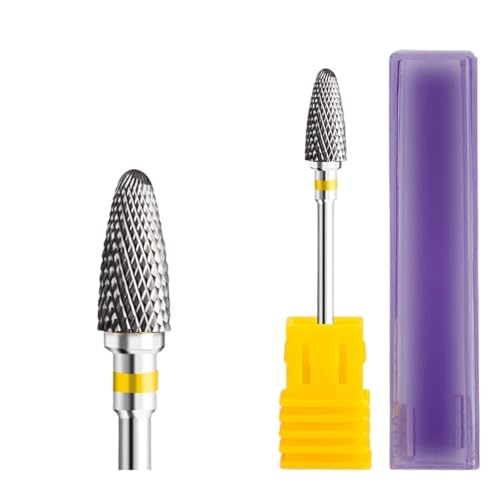 Mozulon ネイルドリルビット 回転式バーミリングネイルカッタービット 電動マニキュアペディキュアツール用 1個(Tungsten 05)