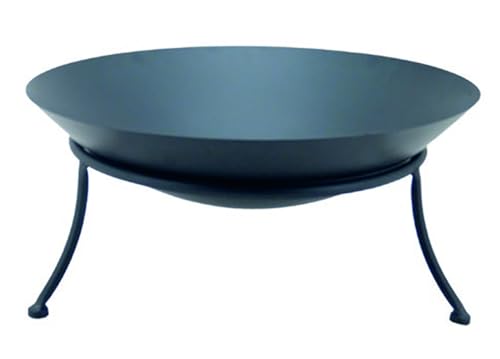 BIANCHERIAWEB Melbourne - Brasero de hierro fundido para exteriores, para jardín, con soporte para leña