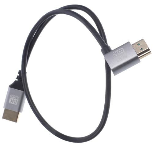 FUNOMOCYA Right Angle Video Cable Male to Male Monitor Connector for Tvs and Computers High-Speed Setup