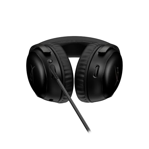 Cloud III, Cuffie da Gaming, Connessione Cablata a 3,5 mm, Controlli Audio Integrati, Telaio in Alluminio, Cuscinetti in Memory Foam Rivestiti in Similpelle, Adatto per PS4, Xbox e PC, Nero - Cuffia gaming - Immagine 4