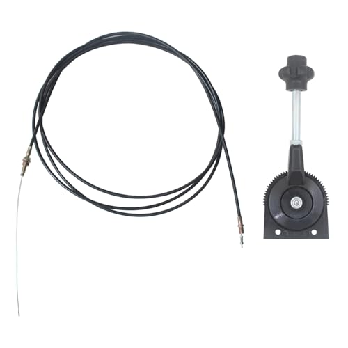 Gashebel mit griff Bowdenzug für Reparieren Rasentraktor Bagger Traktor Boot Rasenmäher Rütelplatte Universal Gaszug mit Hebel Regulierhebel Gaszug für Motorrad Moped gashebel Roller (Drahtlänge 1.5m)