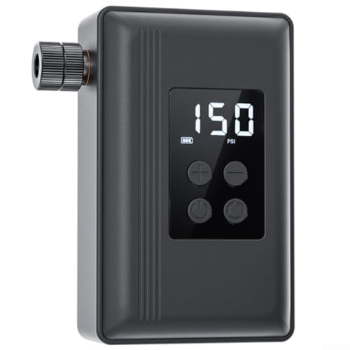 Bomba de bicicleta eléctrica portátil con pantalla digital, inflador de alta presión para bicicletas de carretera, motocicletas y neumáticos de coche, diseño ligero y compacto
