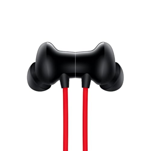 Image of Bluetooth Wireless in-Ear Neckband Earphones with Mic, 12.4mm Dynamic Drivers, Up to 30 Hours Playtime, Fast Charging, IPX Water & Dust Resistance, Deep Bass, Type-C, ENC Calling (Crimson Eclipse)