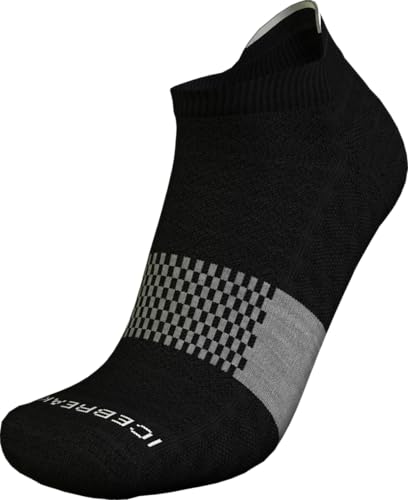 icebreaker Men's Merino Multisport Light Micro Socks - Black/Snow/Metro Heather - Medium
